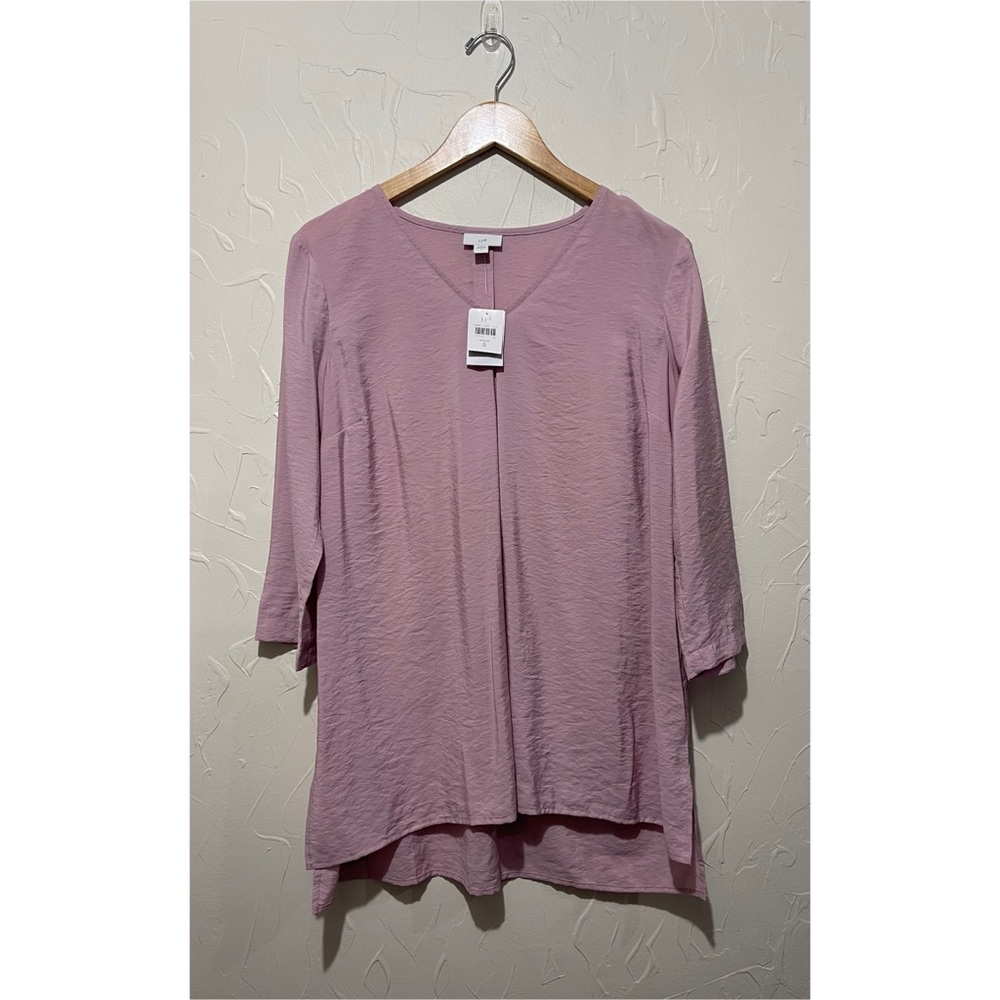 NWT J Jill rose pink 3-quarter length sleeves tunic top (small)